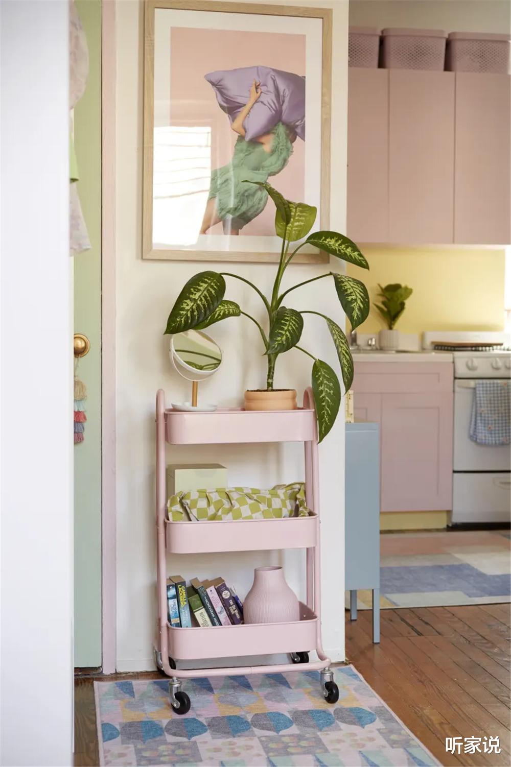 29岁姑娘在41㎡小家住两年,悉心布置,“打扮”成少女风温暖蜗居