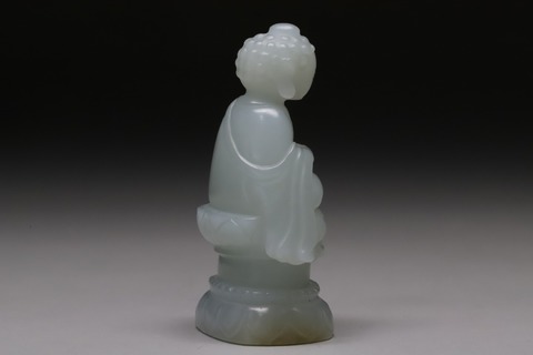 和田玉籽料|舊藏和田玉籽料“释迦牟尼小佛像” .