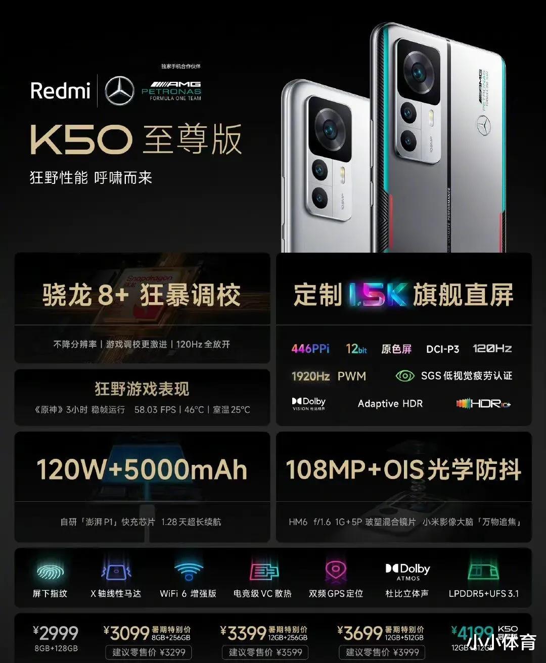 红米手机|发布会没见卢伟冰，但阻挡不了Redmi K50至尊版的超高性价比！