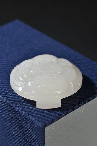 玉雕|和田玉虎虎生威皮带扣