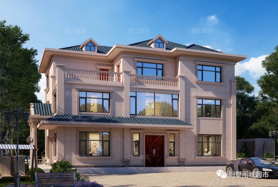 农村盖房选这6套,又美观又省钱,挑空客厅、屋顶晒台全都有