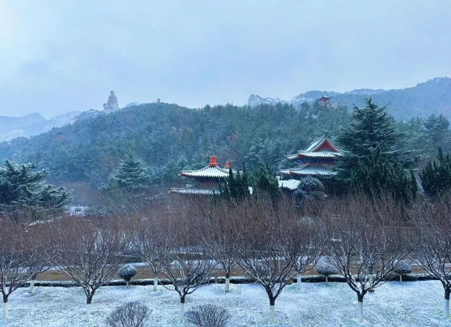 |雪落赤山，人间仙境！