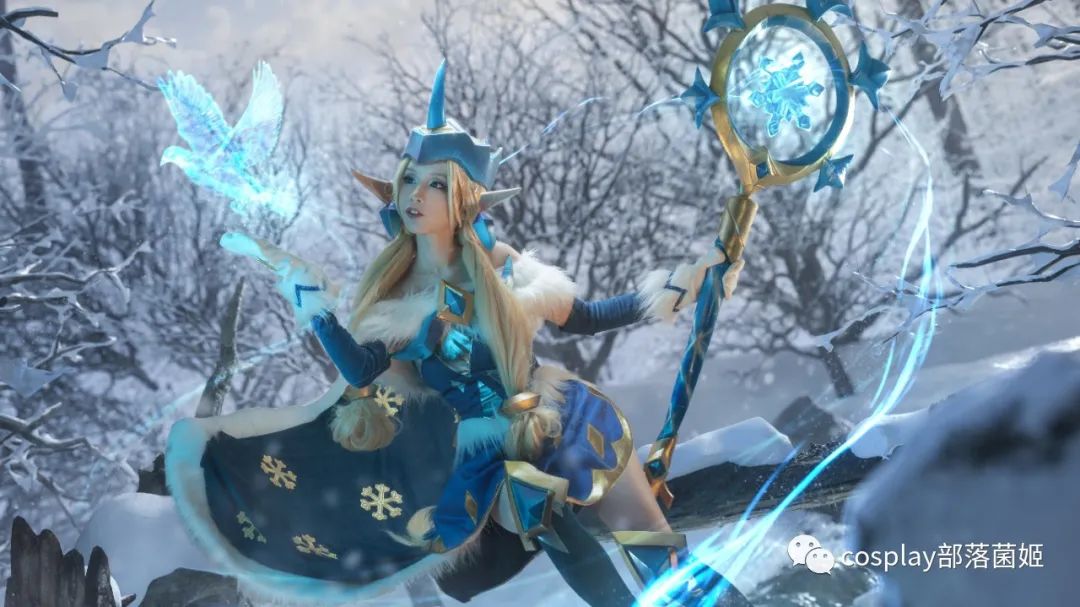 |cos：英雄联盟寒境仙灵索拉卡cos正片@落切