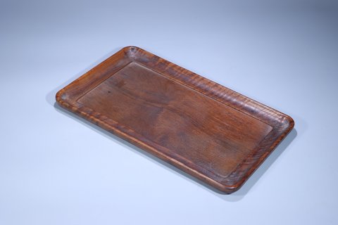 |清代:黄花梨木雕·文盘