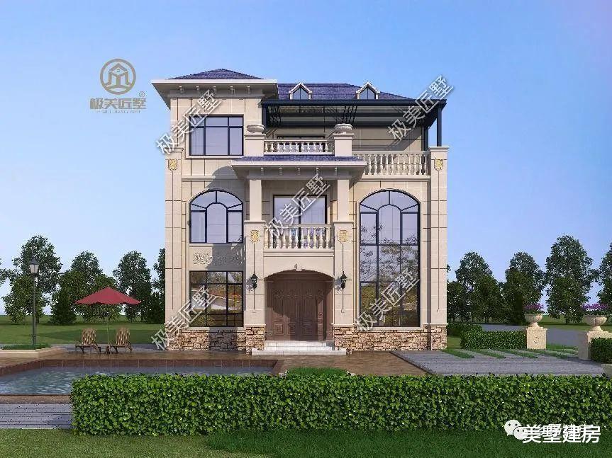 阳光房设计,这款简欧别墅设计感满满,不信你不喜欢!