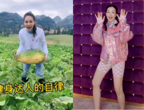 钟丽缇|李若彤钟丽缇雪地嬉闹!张大嘴巴放声歌唱,把雪往头上淋好兴奋