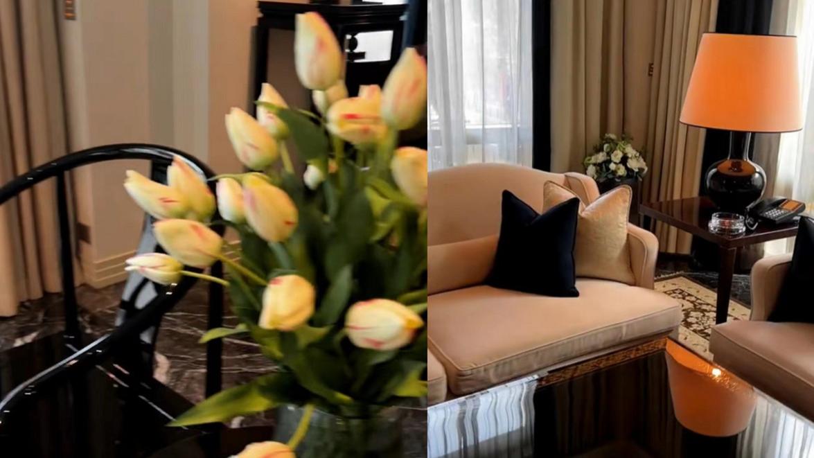 文静|向太晒豪华酒店日常，73岁向华强罕见出镜，乌发浓密和向佐像哥俩