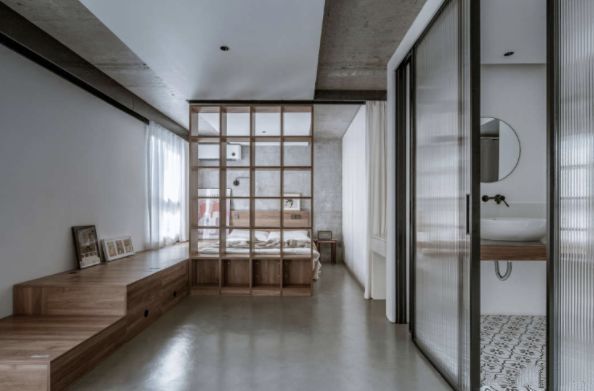 北京姑娘的43㎡小宅,不铺地、不买床,全屋水泥毛坯风,晒晒