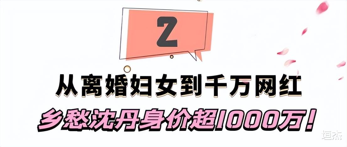 |乡愁沈丹为何那么红?从离异妇女到千万网红,如今身价超1000万