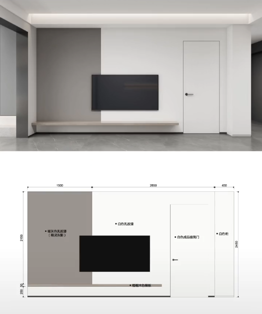 电视背景墙有门，如何更好的设计？建议收藏！