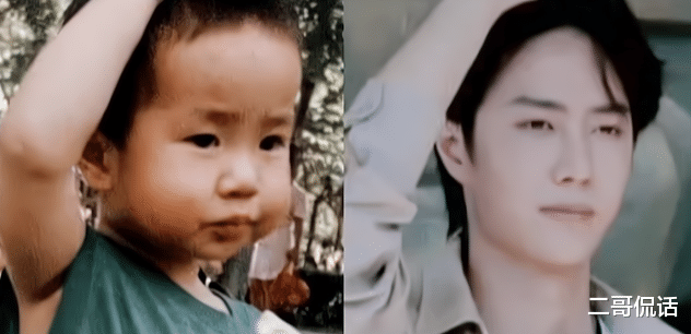王一博|王一博童年写真照同款，网友称其复制粘贴式长大