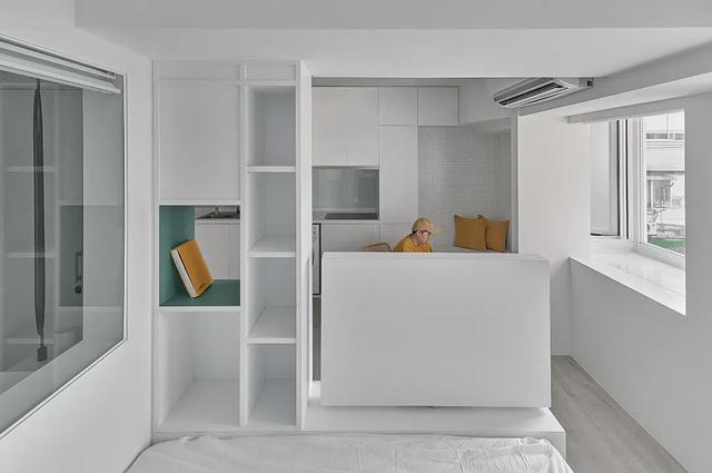 26㎡老房逆袭,改出7大功能区,还有隐形家具和旋转电视,真赞!