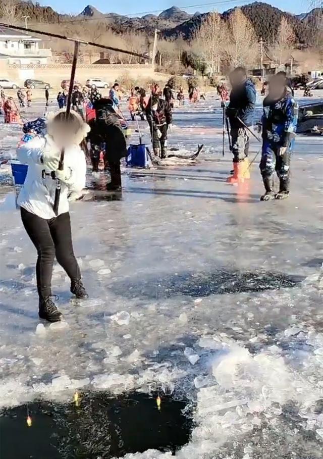 pc端卡牌类|北方垂钓的新花样,众人齐聚在冰面上,不中鱼则罢中鱼就是大货