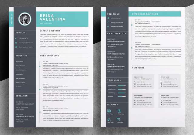 |国外简历设计欣赏!为形象加分