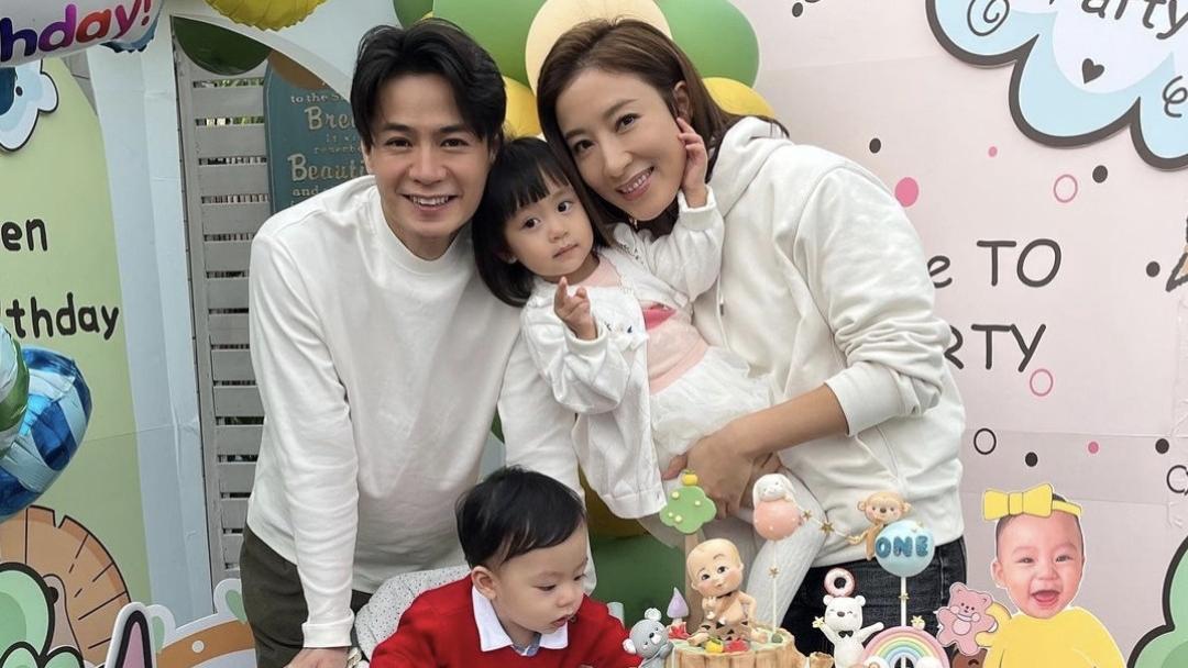 杨怡|杨怡罗仲谦为1岁儿子庆生，弟弟正面照首次曝光，活泼爱笑像爸爸