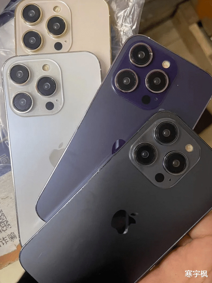 华强北iphone14 pro的机模，可能透露了苹果真机的颜色