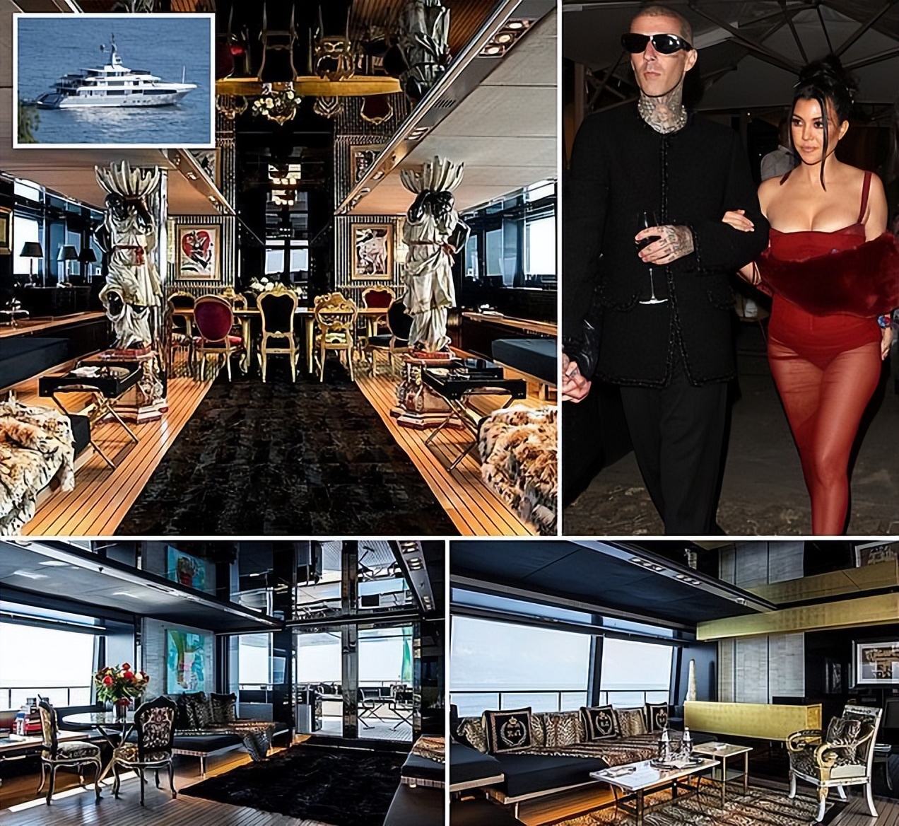 卡戴珊|42岁卡戴珊大姐蒙黑纱,被光头丈夫抱腿上亲昵,4岁外甥女在身旁