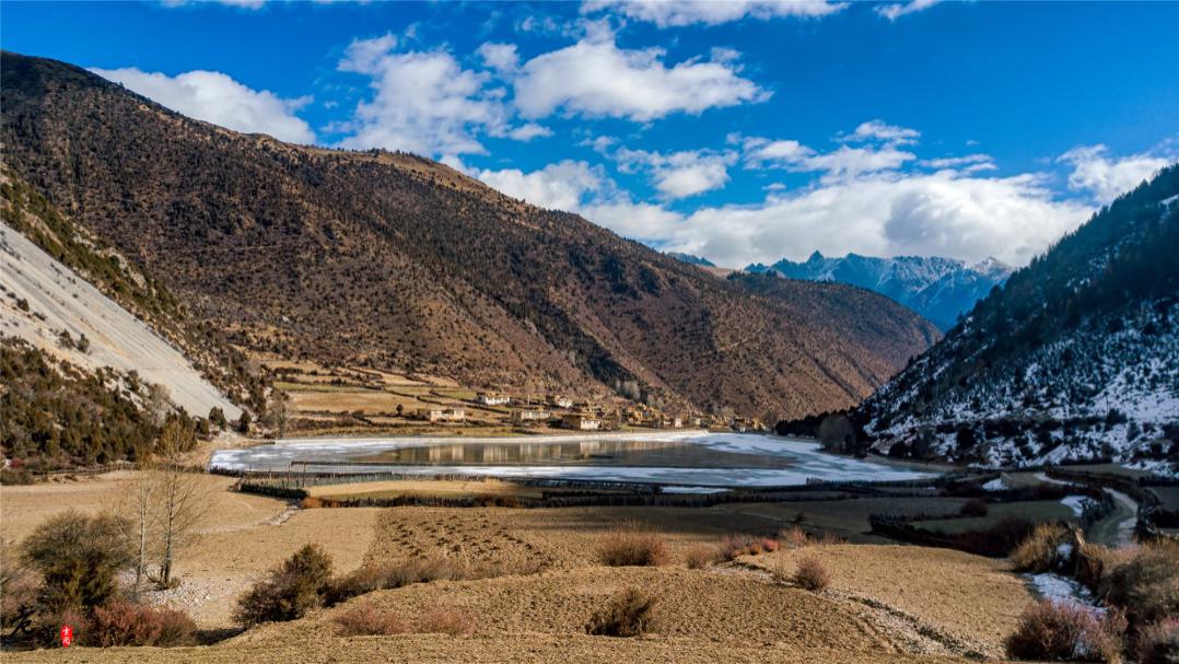 西藏|帕巴拉神湖，冷门到几乎无人知晓，但冬季景色却美到太不真实