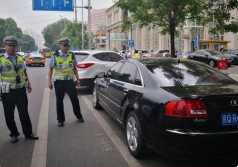 同款奥迪A8路上相遇,车牌号相撞,车主还长得一样