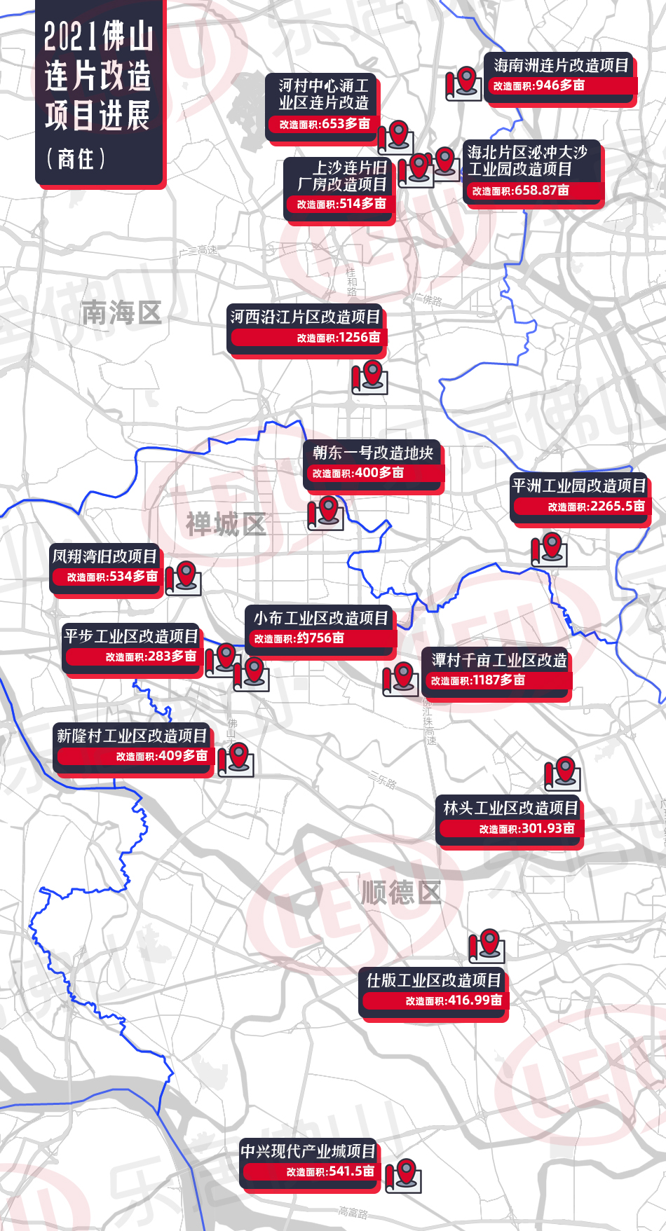 杭州|16宗连片改造！佛山旧改地块大盘点！临广最抢手！3大千亩盘抢入市