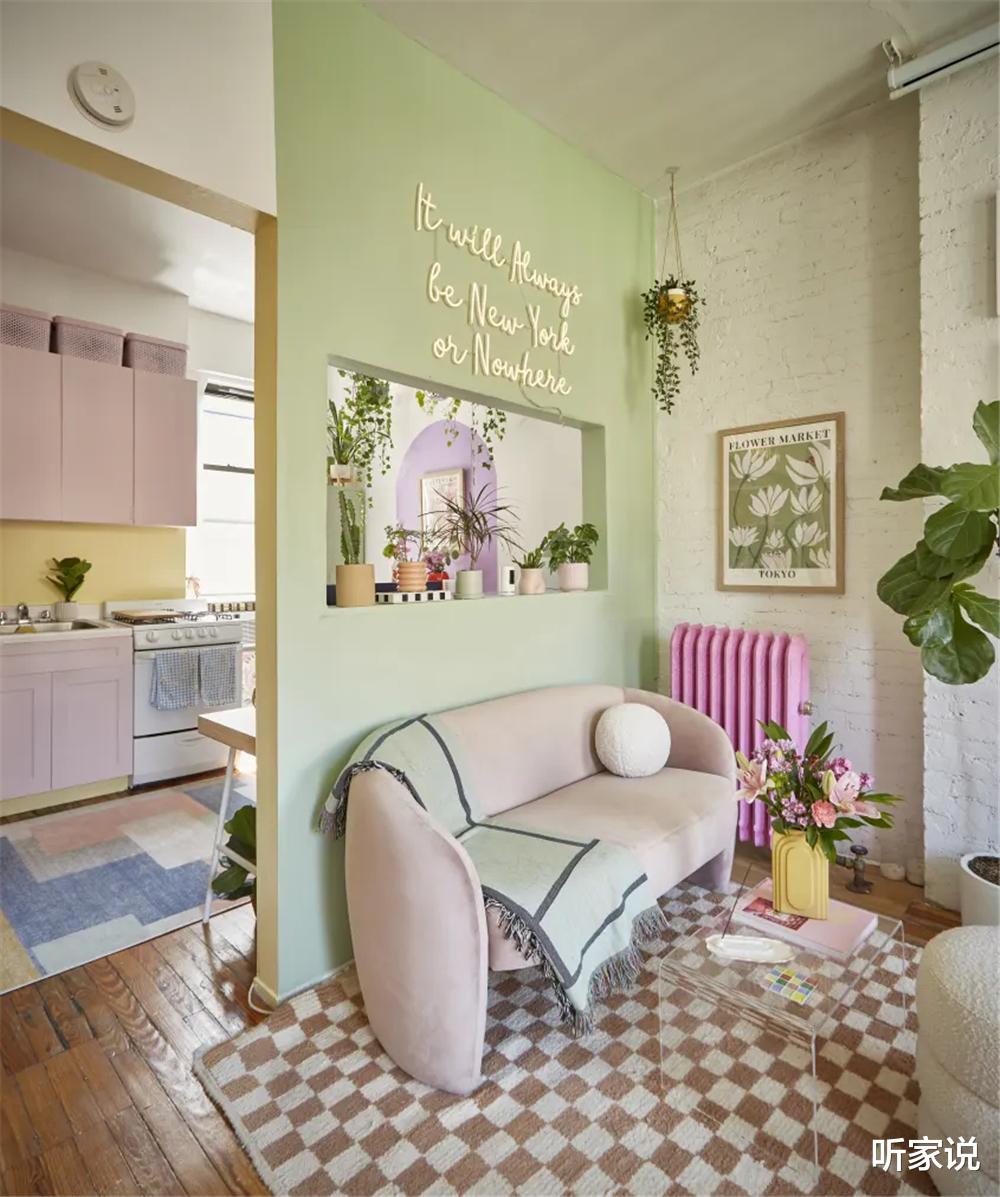 29岁姑娘在41㎡小家住两年,悉心布置,“打扮”成少女风温暖蜗居