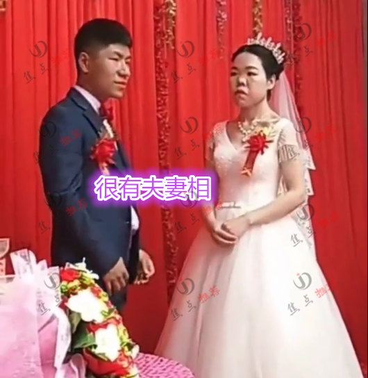 年轻男子娶40岁大妈,新娘脸型臃肿,网友:新郎的胃口不好,吃软饭吧