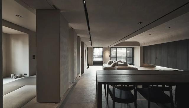 120㎡极简朴素,淡淡的水泥灰,自然禅意的生活空间