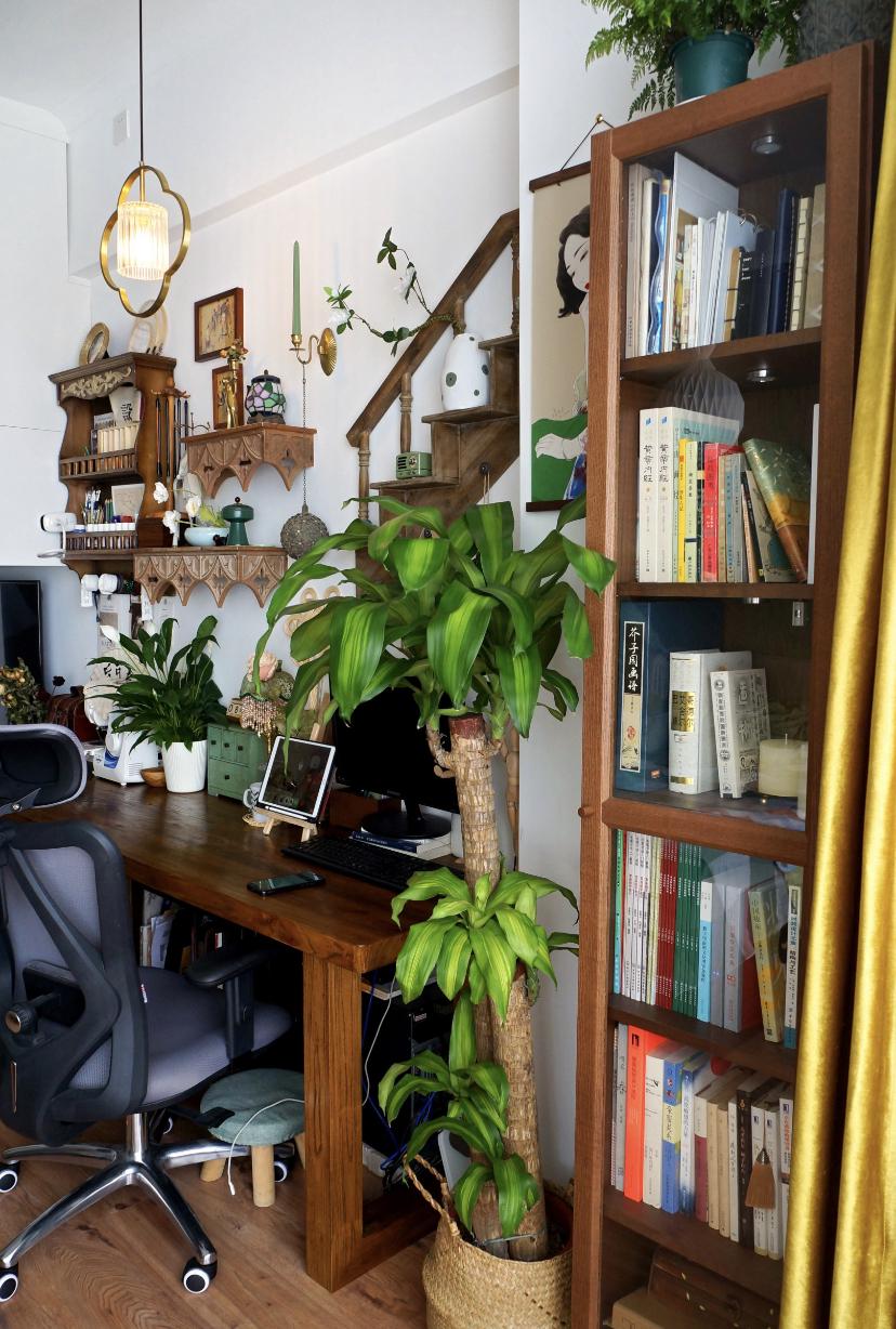 成都独居女孩,用手工装饰38平复古小家,却让无数人惊叹,真的太美了