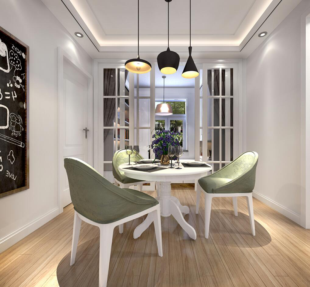 73平现代风二居室,线条简约流畅,色彩对比强烈,功能性强