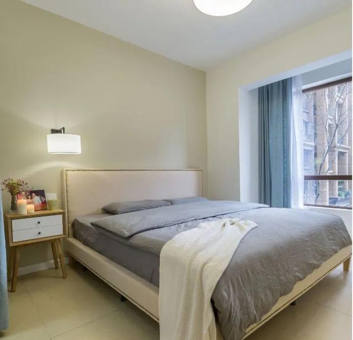 不到8万搞定95㎡两居装修,墙顶面只刷乳胶漆,四白落地也好看!