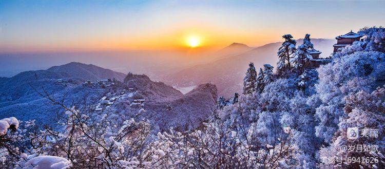 崆峒山|崆峒山的雪惊艳了时光，温柔了岁月