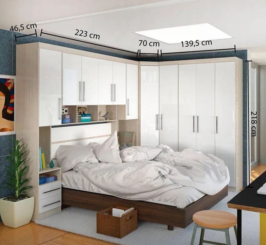 卧室再大,也别放“床头柜”!学学人家这样布置,好收纳还有颜值