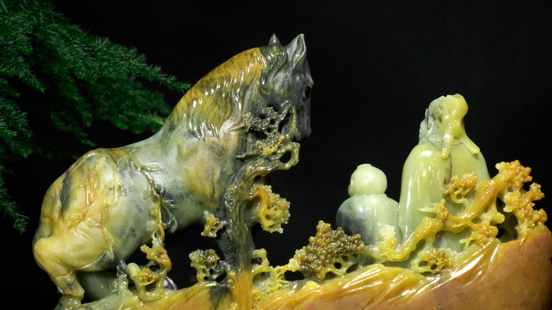 玉雕|玉雕·伯乐相马|玩翡翠，伯乐和千里马孰轻孰重？
