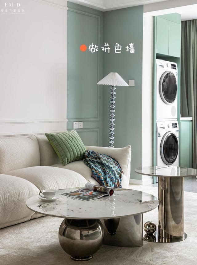 门垛不能拆就别硬来,做个阳台柜把它包住,那叫一个严实漂亮!