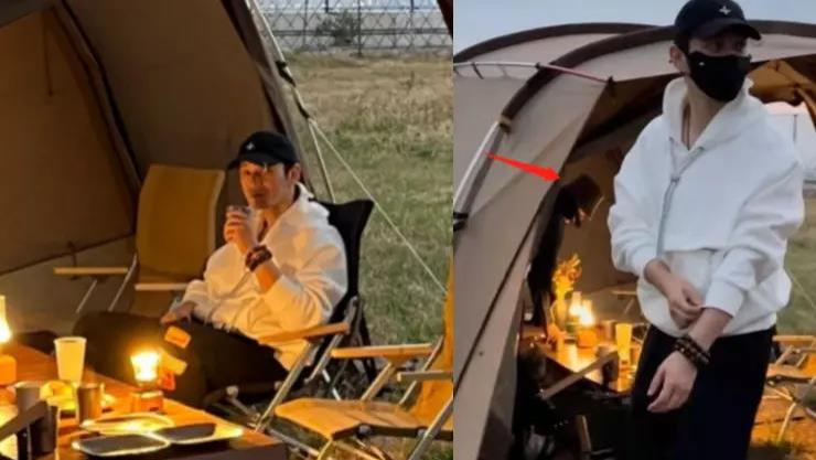 黄晓明|被爆黄晓明疑与叶珂露营玩浪漫！坐帐篷吃烛光晚餐，baby复婚愿望彻底破灭