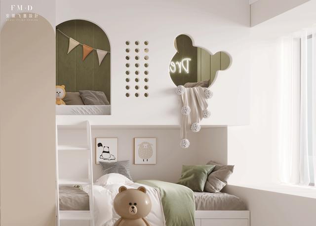 89㎡小三房改大两居，留一间儿童房搞定3功能，可睡下2娃还能读书