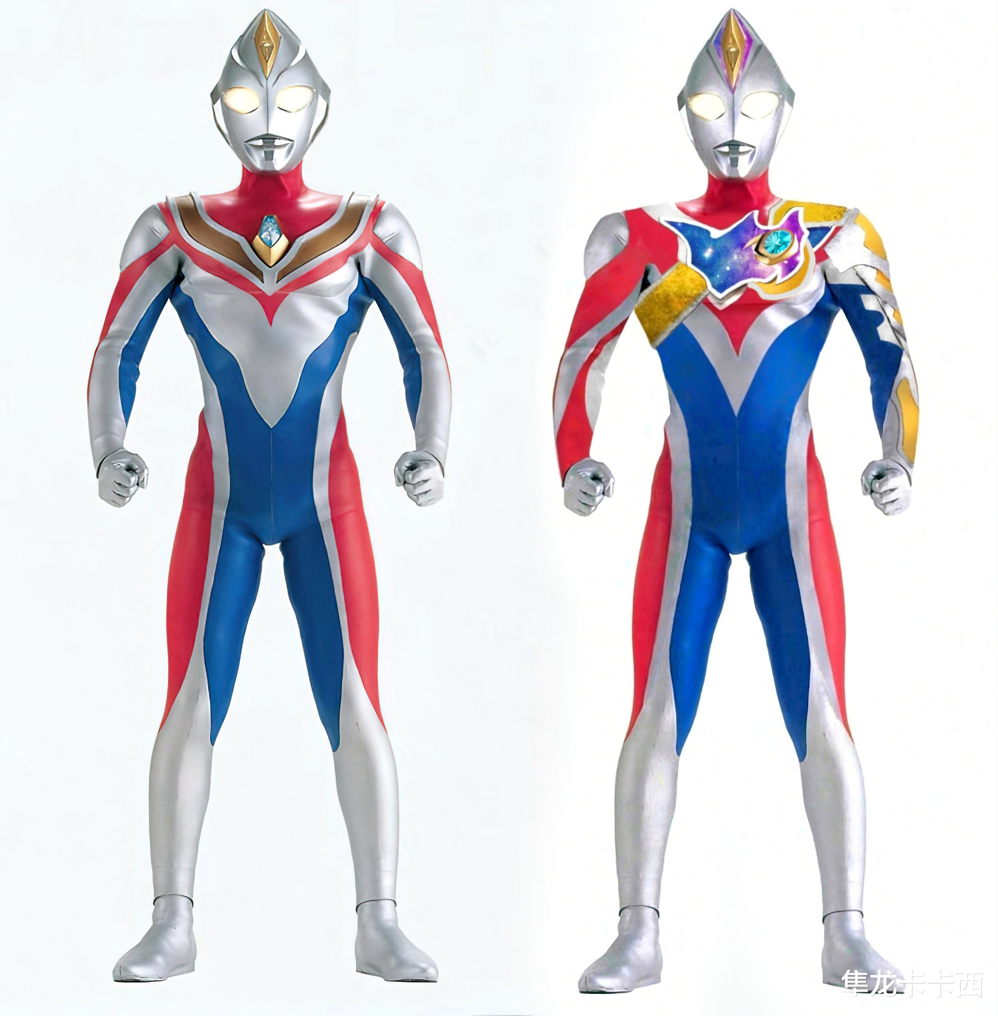 海贼王|情报师手绘戴卡奥特曼形象图 嘴巴小了 头顶水晶放大 下半身不变