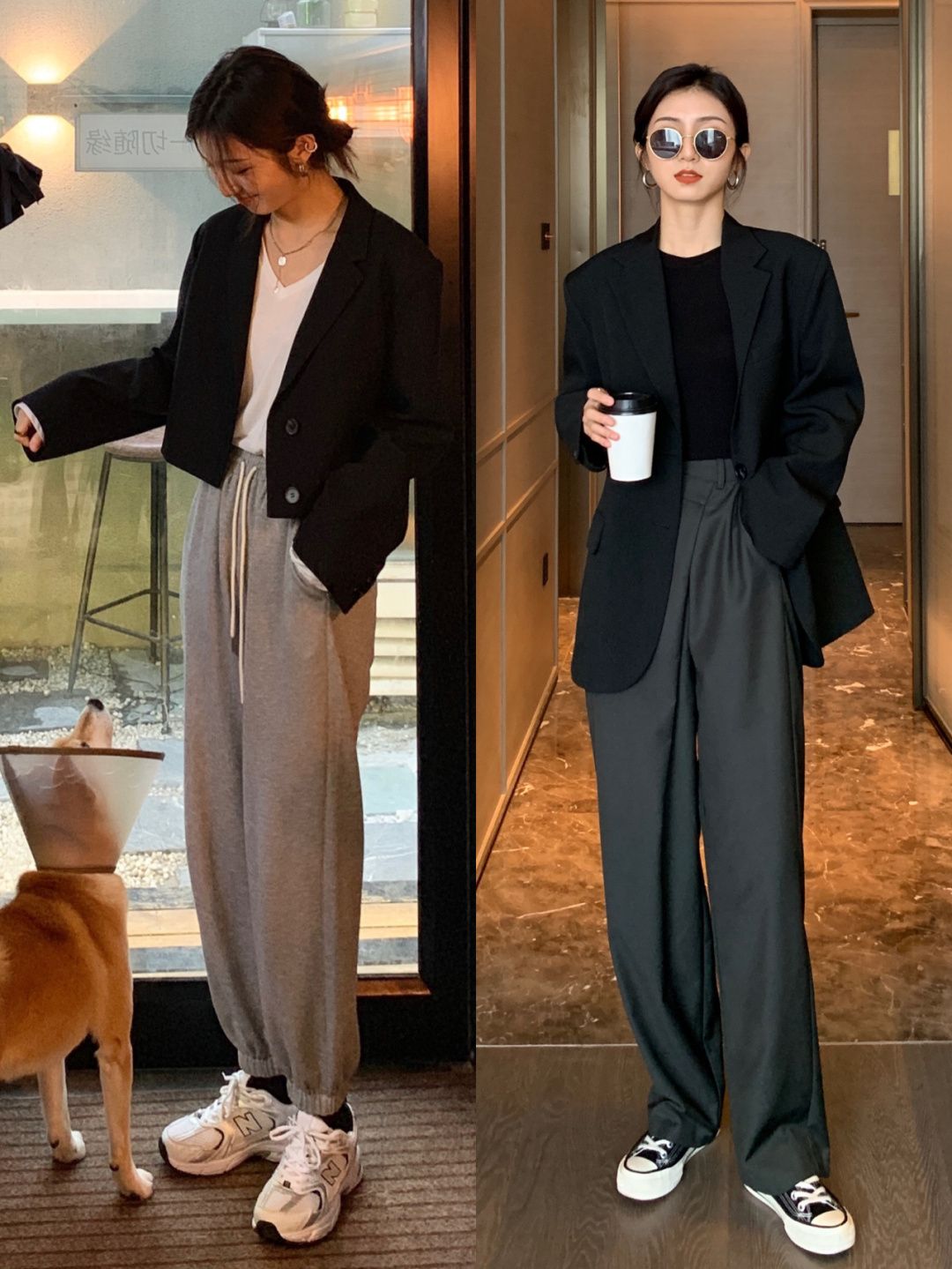 |早春不要只知道小香风，西装外套更养眼，一件西装打造多种风格