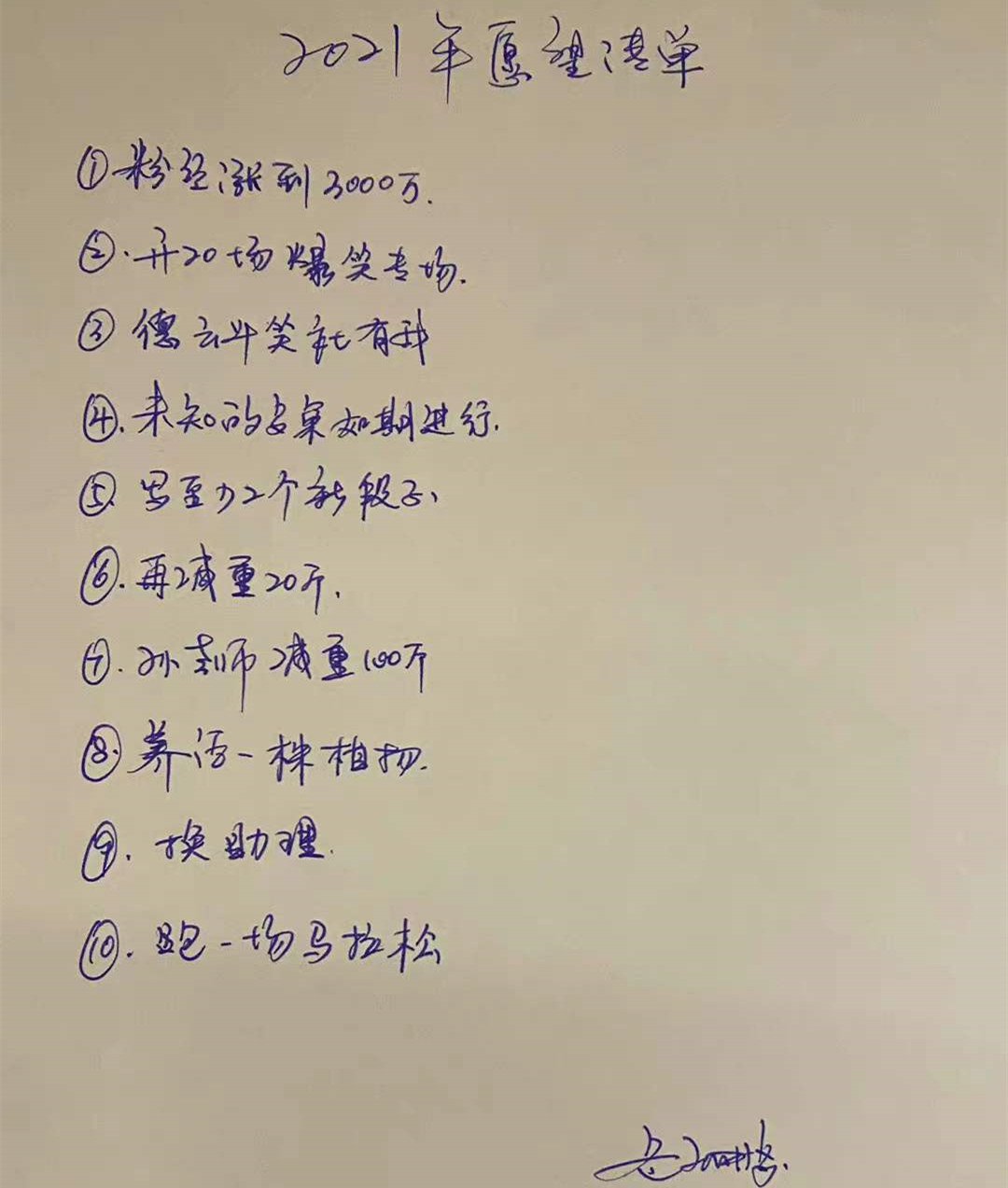 岳云鹏|岳云鹏发布“2022愿望清单”,和去年相比变化大,孙越持续受伤害