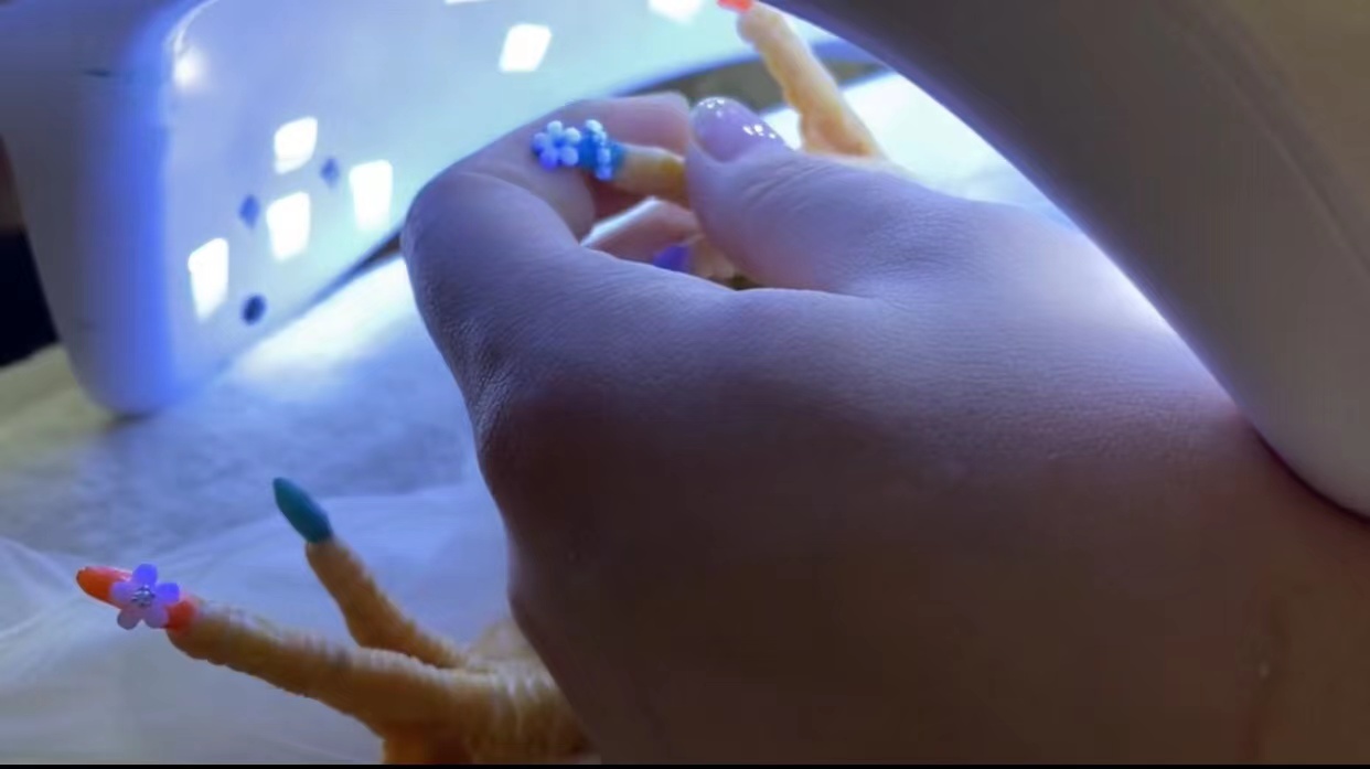 稀奇，女子买全套美甲工具，给公鸡做美甲，网友：不能吃得太饱