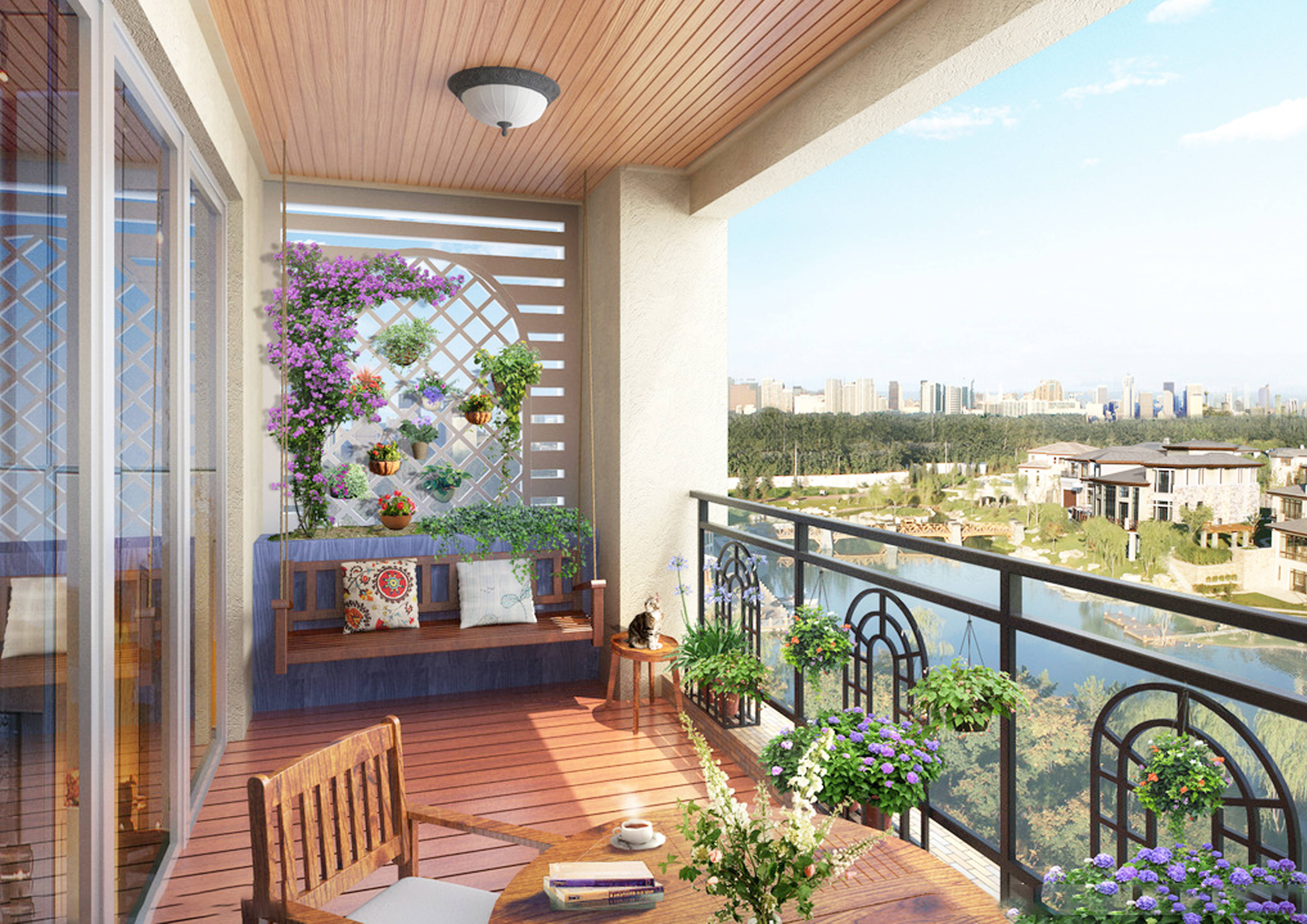 家里有个阳台只用来晾衣服?学会这三步打造属于你的花园