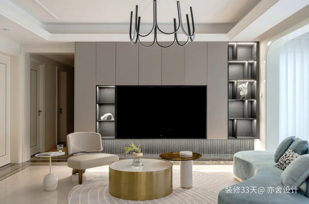 装修设计:156平软装改造,现代轻奢四室