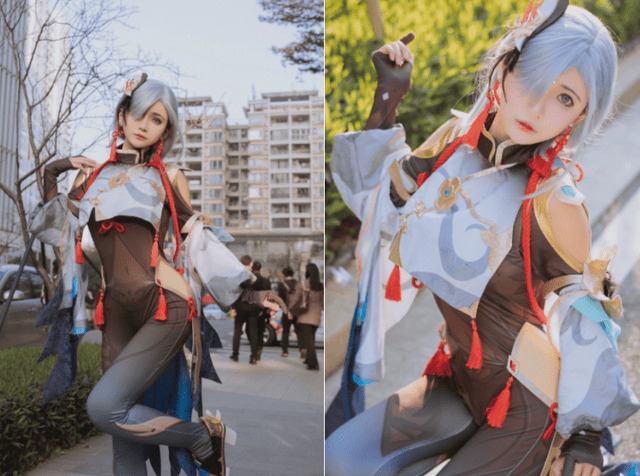 萝莉|战斗级coser狗头萝莉，在永封的边缘疯狂试探，又穿泳装打擦边球