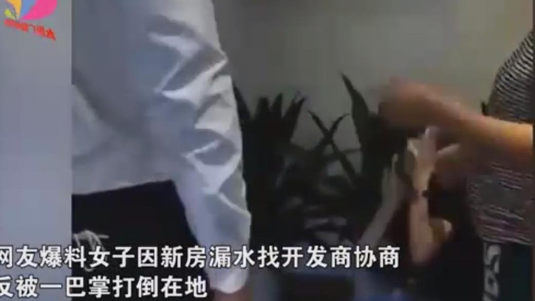 女子因新房漏水找开发商协商被掌掴，为什么这些人敢公开殴打房主