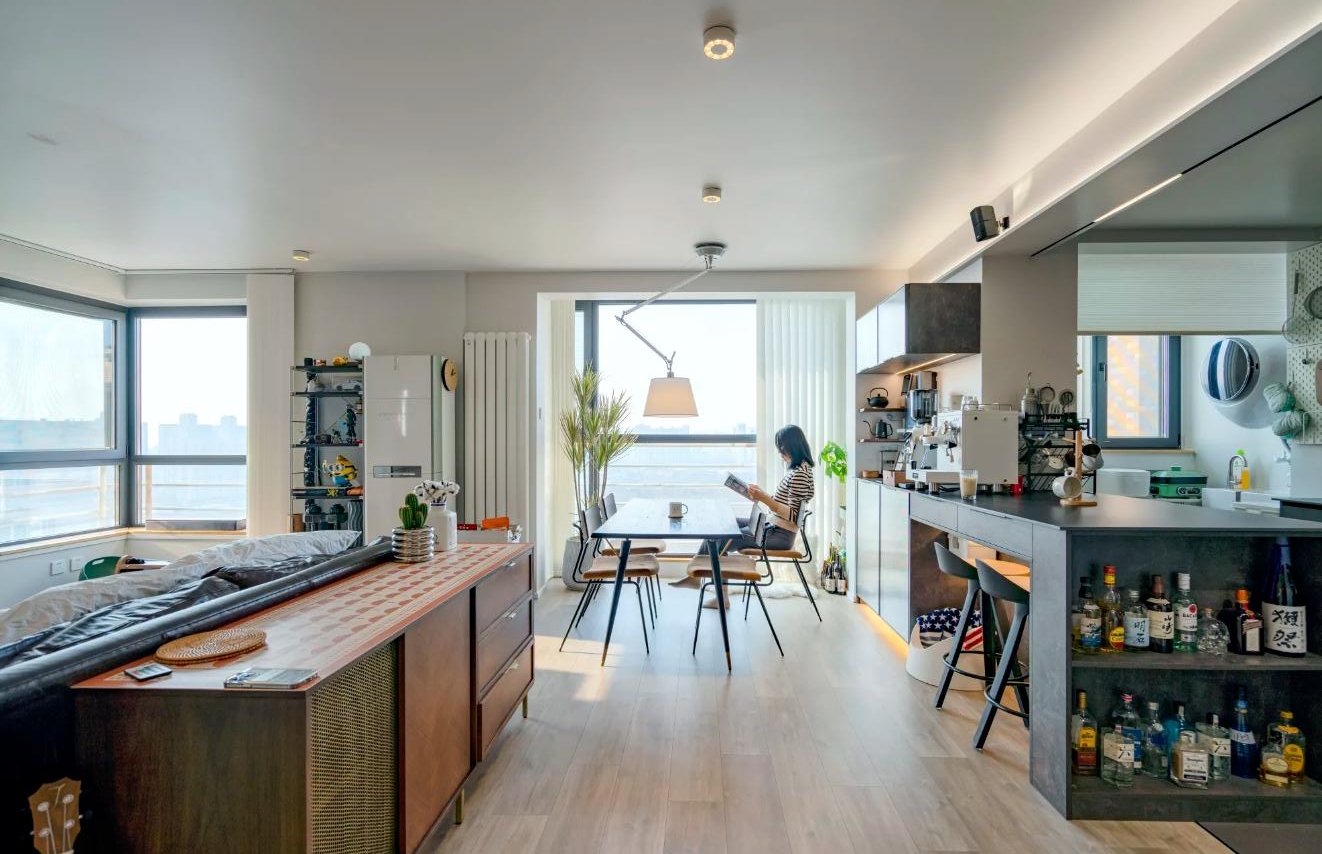 她拒绝“隐形浪费”,90㎡,只要一居室,反而将实用性拉满了