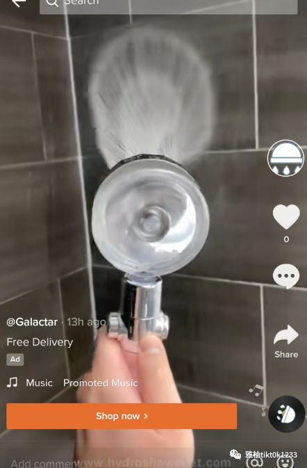 tiktok|TikTok带货：360度旋转浴头热度飙升，TikTok热卖榜销量前10？