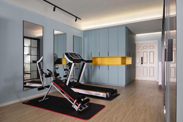 海蓝色的浪漫二人世界,不仅能满足业主的少女心,也能满足实用性