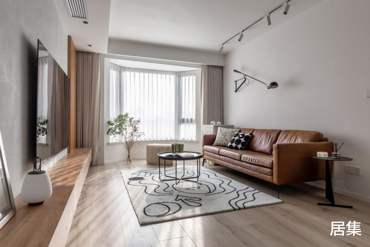 卧室|上海110㎡奇葩户型大变身,打造极简扇形餐厅和温柔北欧风卧室