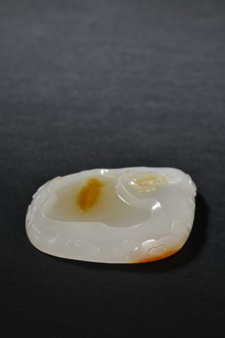 和田玉籽料|和田玉籽料鸳鸯戏水文房笔添