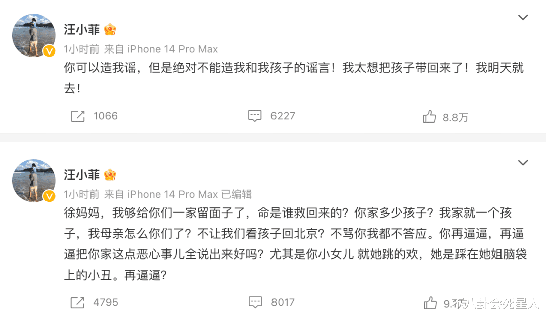 汪小菲|汪小菲火力全开,连发六条动态怼徐家,大S马上 上线微博!